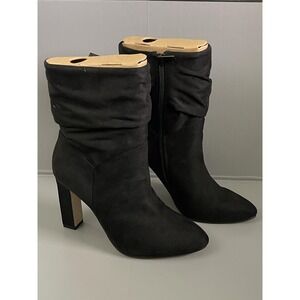 Jessica Simpson Boots Womens Size 7.5 Black JS-MIXTESA Ankle Booties Block Heel